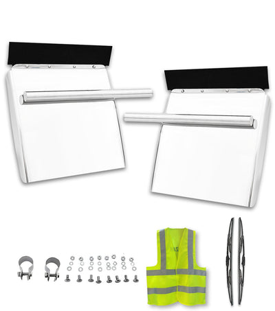 Quarter Fenders Set 24" x 24" Stainless Steel Pair