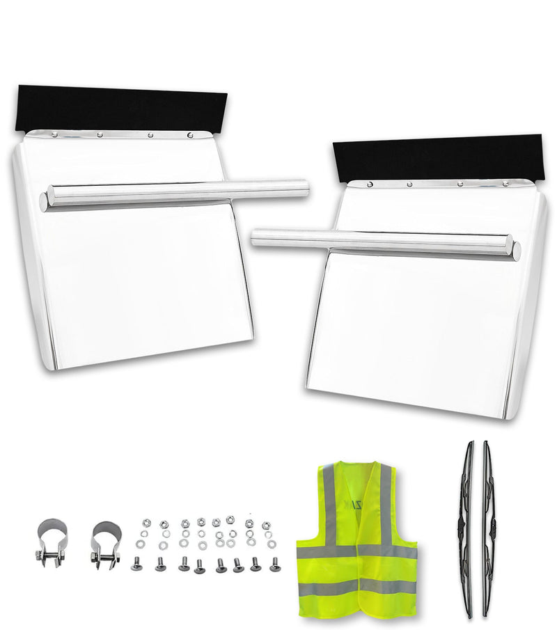 Quarter Fenders Set 24" x 24" Stainless Steel Pair