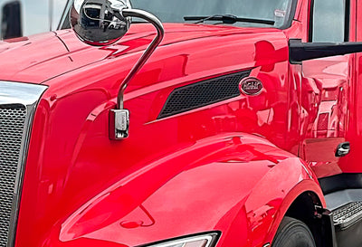 Side Grilles Air Intake Screen Set Black 2022+ Peterbilt 579