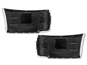 Chrome Plastic Bumper Corners Right and Left Side No Fog Light Hole for Peterbilt 579 - 