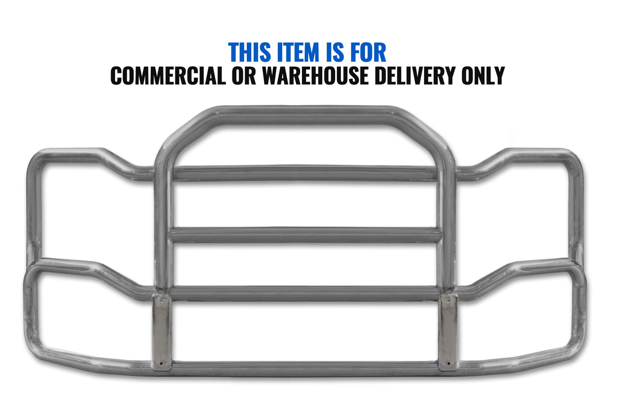 Grille Guard Large Chrome with Lights Peterbilt 386