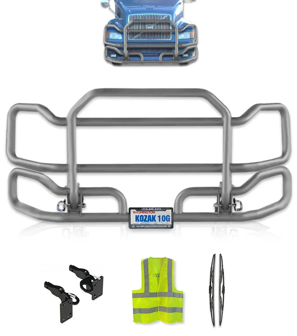 Front Gray Grille Guard Large 1999-2003 Volvo VNL