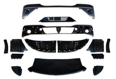 Bumper without Fog Hole Black Plastic 16 Pcs 2022+ Kenworth T680