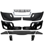 Bumper without Fog Holes Plastic w/ Brackets 11 Pcs 2018-2024 Freightliner Cascadia 126 116