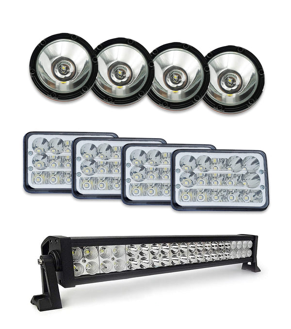 Front Grey Grille Guard Large 2004+ Mack Granite GU713 (Set-Back)