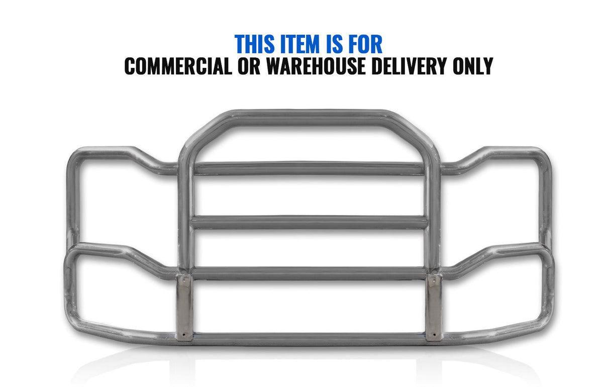 Grille Guard Large Chrome International RH (Plastic Bumper)