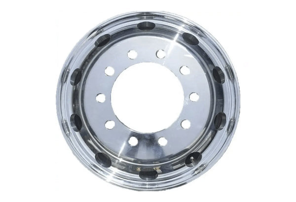 Forged Aluminum Wheel 22.5" x 8.25" 10 Lug on 285.75 mm Semi-Polished