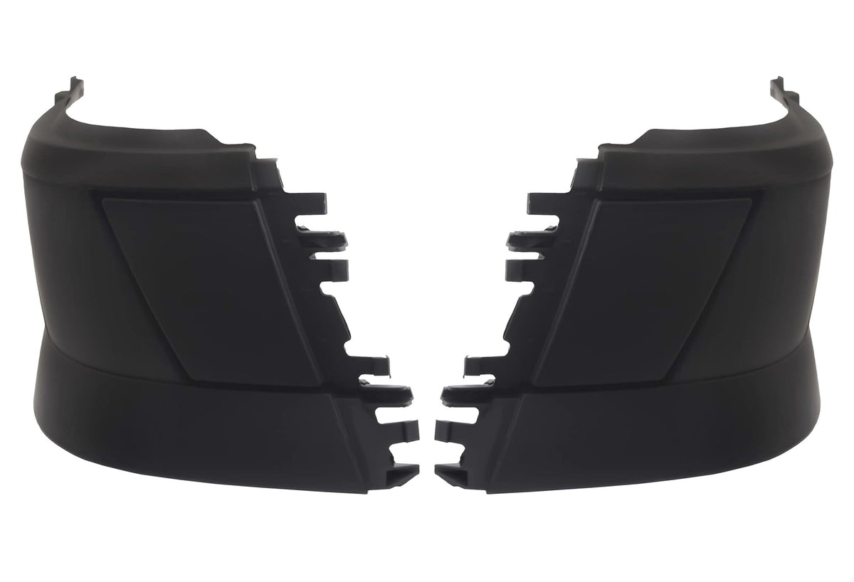Bumper Corners No Fog Holes Plastic Set 2004-2015 Volvo VNL