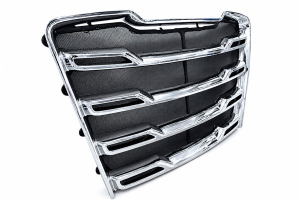 Parrilla cromada delantera con mosquitera 2025 2026 Freightliner Cascadia