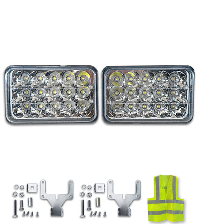 6'' Inch LED Square Work Light Bar Spot Lamps 2 Pcs.