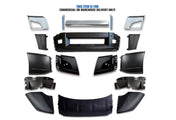 Bumper Set W/ Fog Holes Chrome Trim & Air Flow Deflector 2018+ Volvo VNL VNR