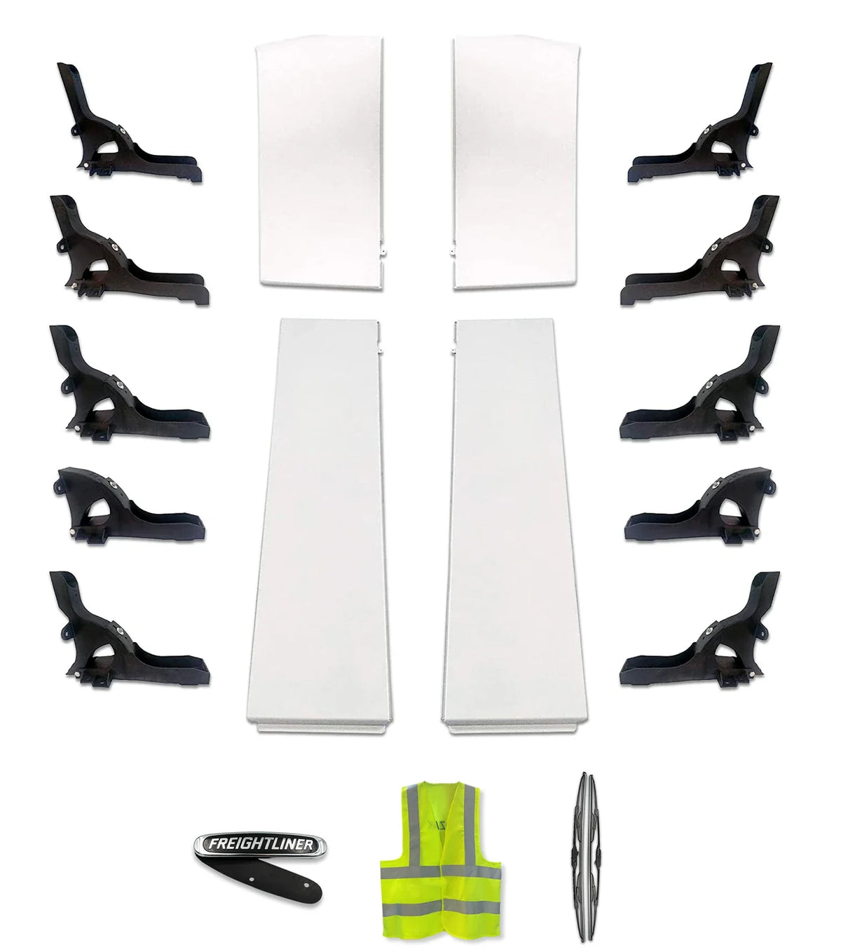 Cabin Fairings and Brackets Set 14 Pcs 2008-2016 Freightliner Cascadia 125