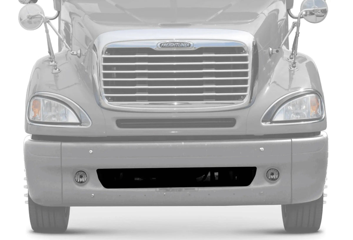 Bumper Set Chrome with Fog and Brackets 2002-2012 Freightliner Columbia