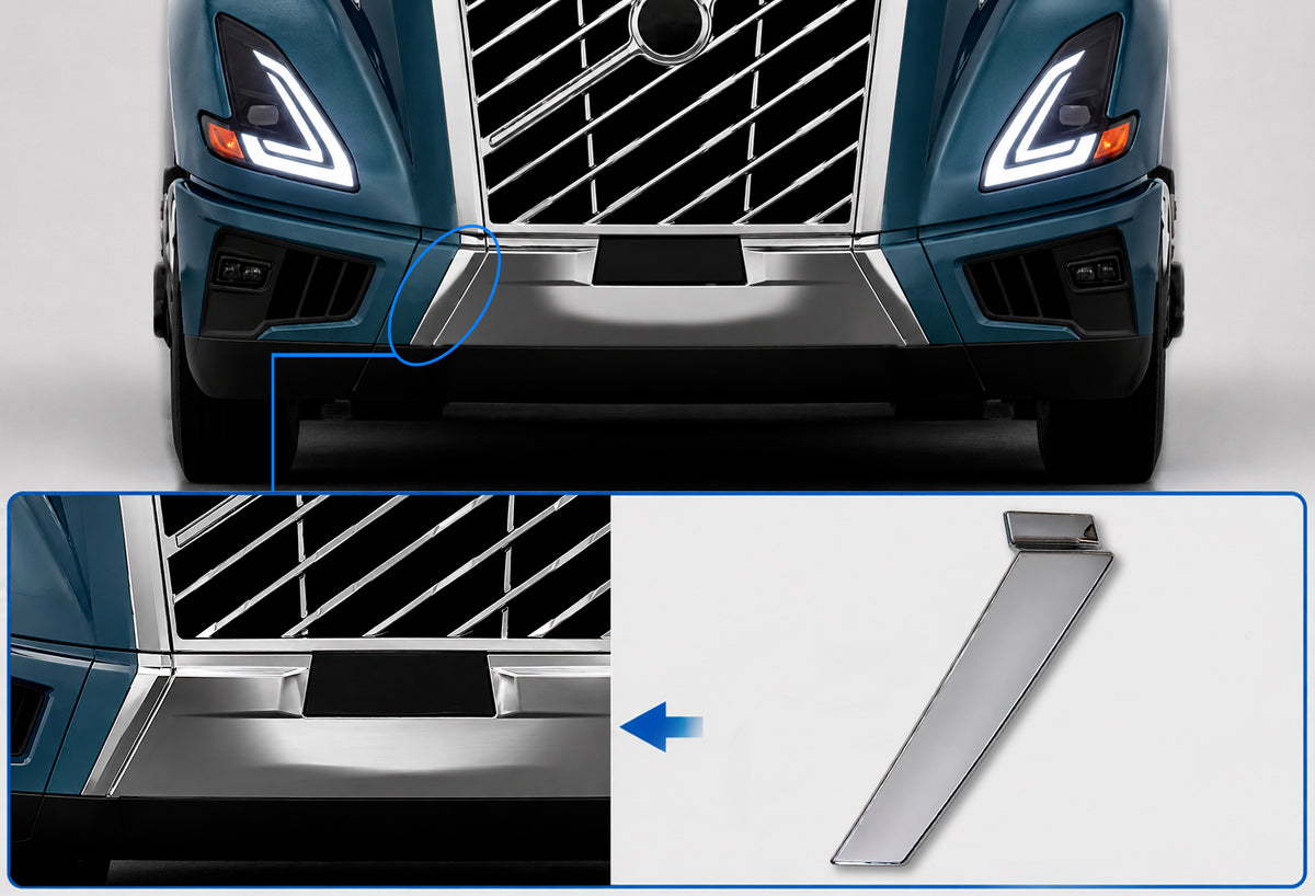 Bumper Trim Moudling Chrome Passenger 2025+ Volvo VNL New
