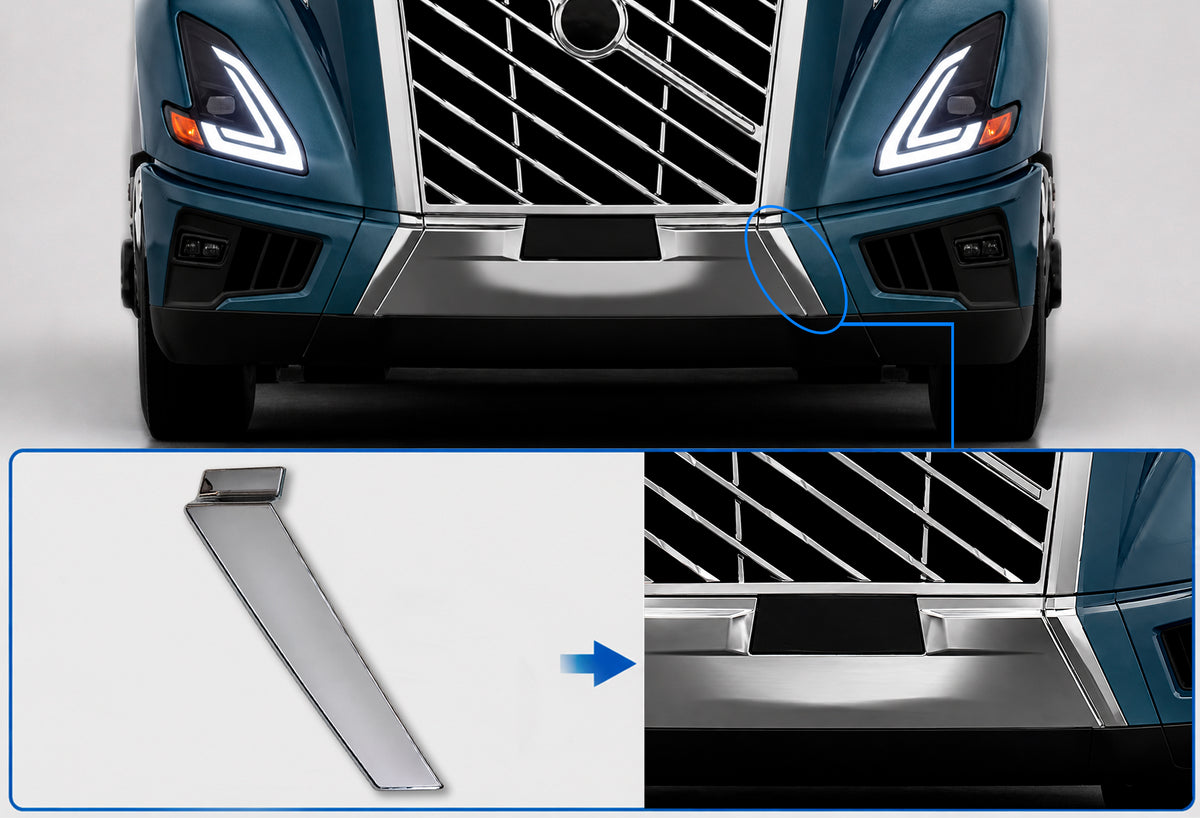 Bumper Trim Moudling Chrome Driver 2025+ Volvo VNL New