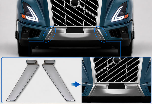 Bumper Trim Moudlings Chrome Set 2025+ Volvo VNL New