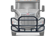 Front Grille Bumper Guard Large Black 2022+ Peterbilt 579 NO Fog