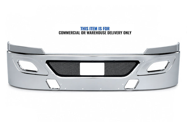 15” Chrome Front Bumper with Fog Light & Radar Holes 2017+ International LT LT625