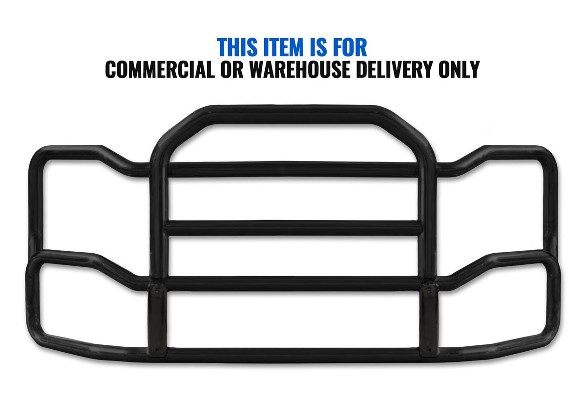 Grille Guard Large Black with Lights 2022+ Peterbilt 579 No Fog
