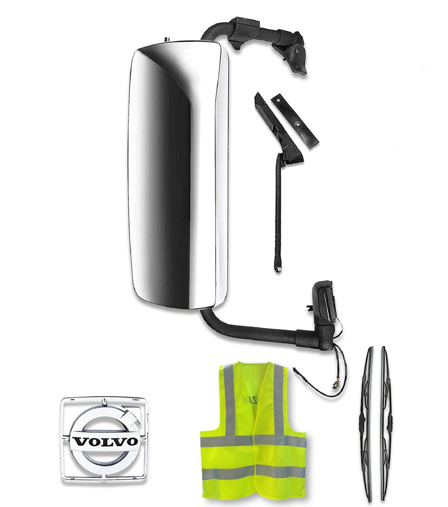 Volvo VNL VNM VNX Chrome Door Side Mirror | Kozak Parts