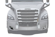 LED Fog Light with Halo Ring DLR Black Housing Right Freightliner Cascadia 2018+ - 