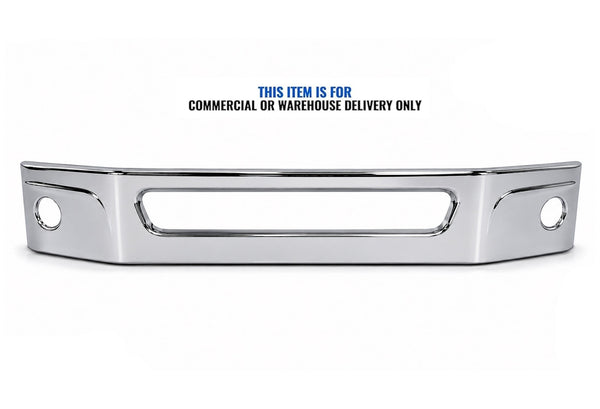 14” Front Bumper Chrome with Fog Light Holes 2021+ Kenworth T380