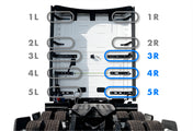 Lower Wind Cab Fairing Support Brackets Set 3R 4R 5R & Hinges Passenger 2025 2026 Volvo VNL New