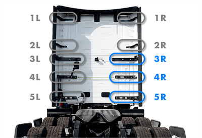 Lower Wind Cab Fairing Support Brackets Set 3R 4R 5R & Hinges Passenger 2025 2026 Volvo VNL New
