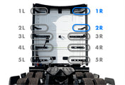 Upper Wind Cab Fairing Support Brackets Set 1R 2R Passenger 2025 2026 Volvo VNL New