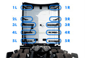 Upper & Lower Cab Fairing Support Brackets with Hinges Full Set 2025 2026 Volvo VNL New