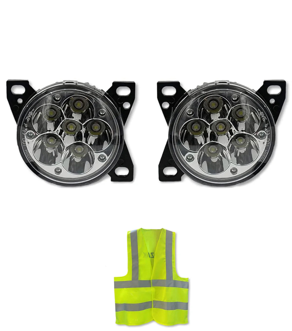 Fog Light Lamp Led Chrome Set 2013-2021 Peterbilt 579 578