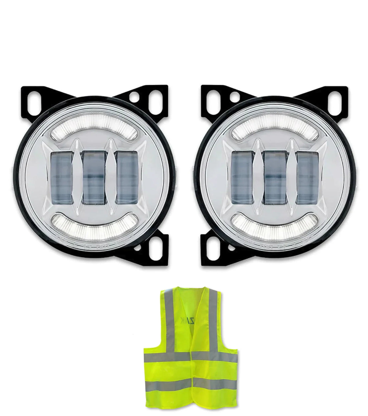 Fog Light Lamp Led Chrome Set 2013-2021 Peterbilt 579 578