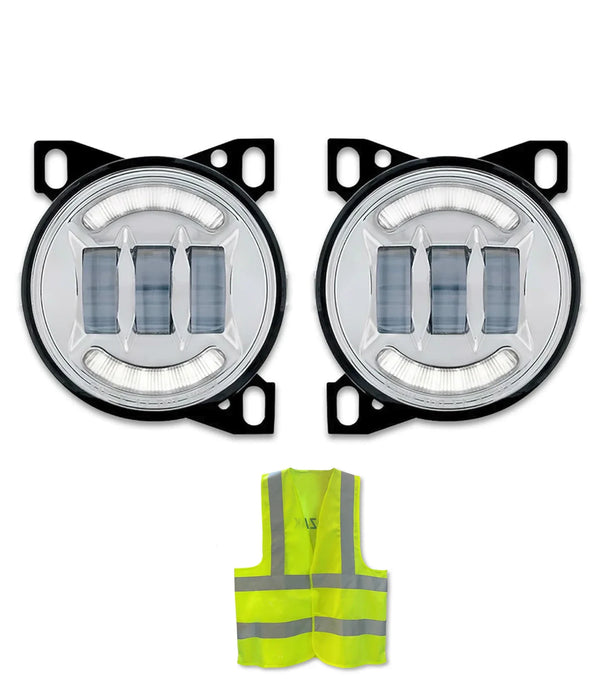 Fog Light Lamp Led Chrome Set 2013-2021 Peterbilt 579 578