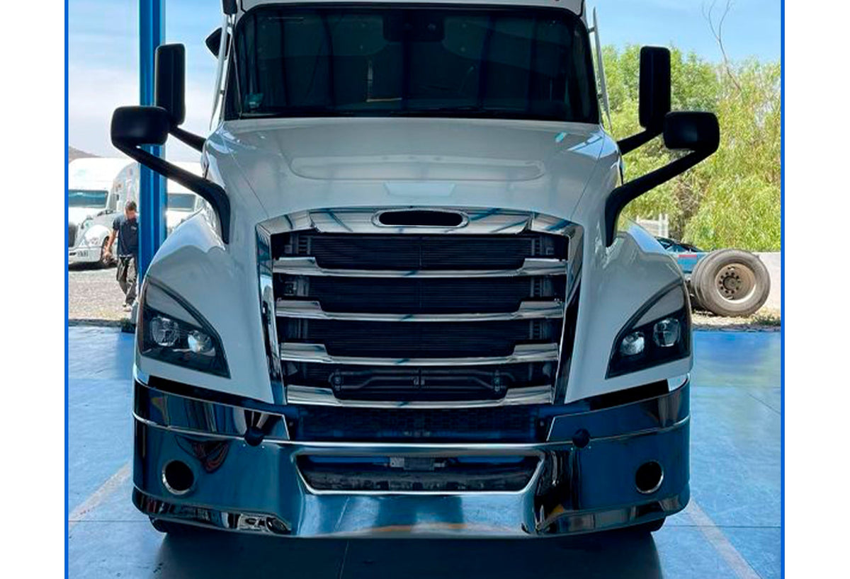 14" Front Bumper Chrome 2018+ Freightliner Cascadia 126