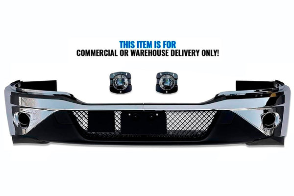 Bumper Plastic Chrome w/ Hole 18 Pcs with Led Fog Set 2022+ Kenworth T680 Next Gen