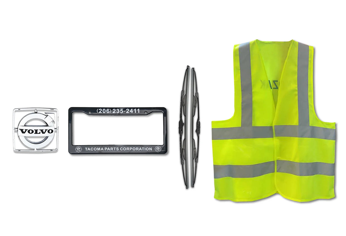 Headlights with LED bar Chrome Set 2004-2017 Volvo VNL VNX VT