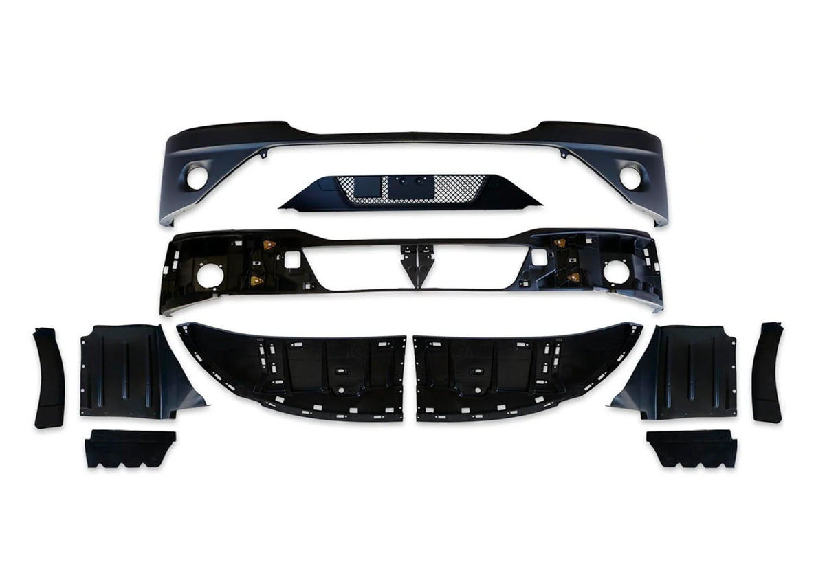 Bumper with Fog Hole Black Plastic 13 Pcs 2022+ Kenworth T680