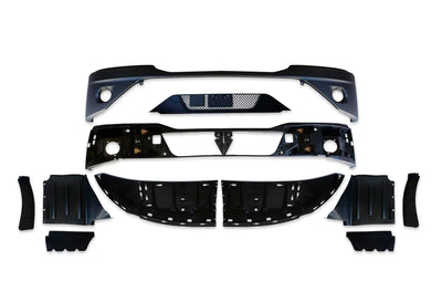 Bumper with Fog Hole Black Plastic 13 Pcs 2022+ Kenworth T680