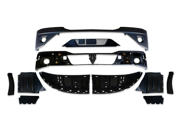 Bumper with Fog Hole Black Plastic 13 Pcs 2022+ Kenworth T680