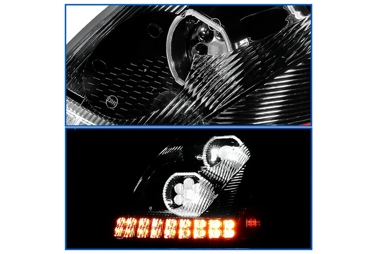 Headlight Full LED Black Driver 2004-2017 Volvo VNL VNX VT