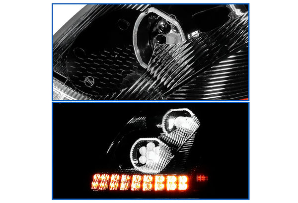 Headlight Full LED Black Driver 2004-2017 Volvo VNL VNX VT