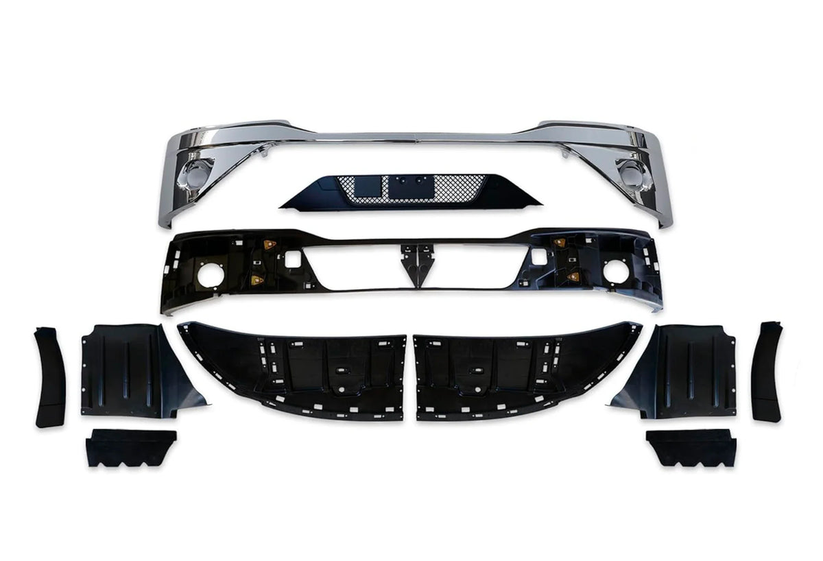Bumper without Fog Hole Chrome 13 Pcs 2022+ Kenworth T680