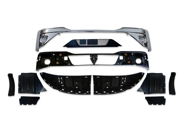 Bumper without Fog Hole Chrome 13 Pcs 2022+ Kenworth T680