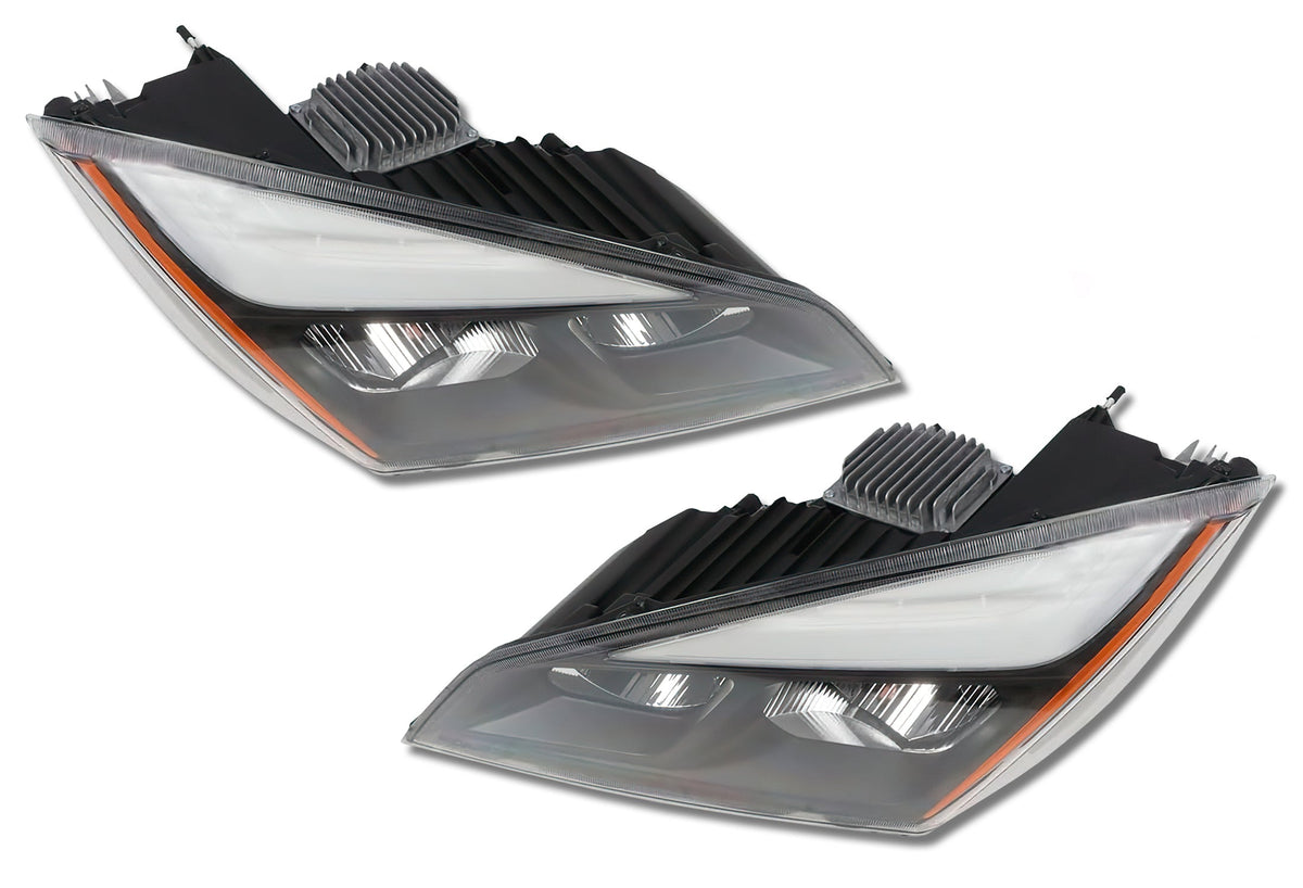 Full LED Headlights Black Housing Set 2018+ Freightliner Cascadia 126 116