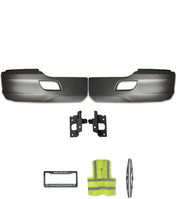 Bumper Extension Corners Black Plastic Set Kenworth T680