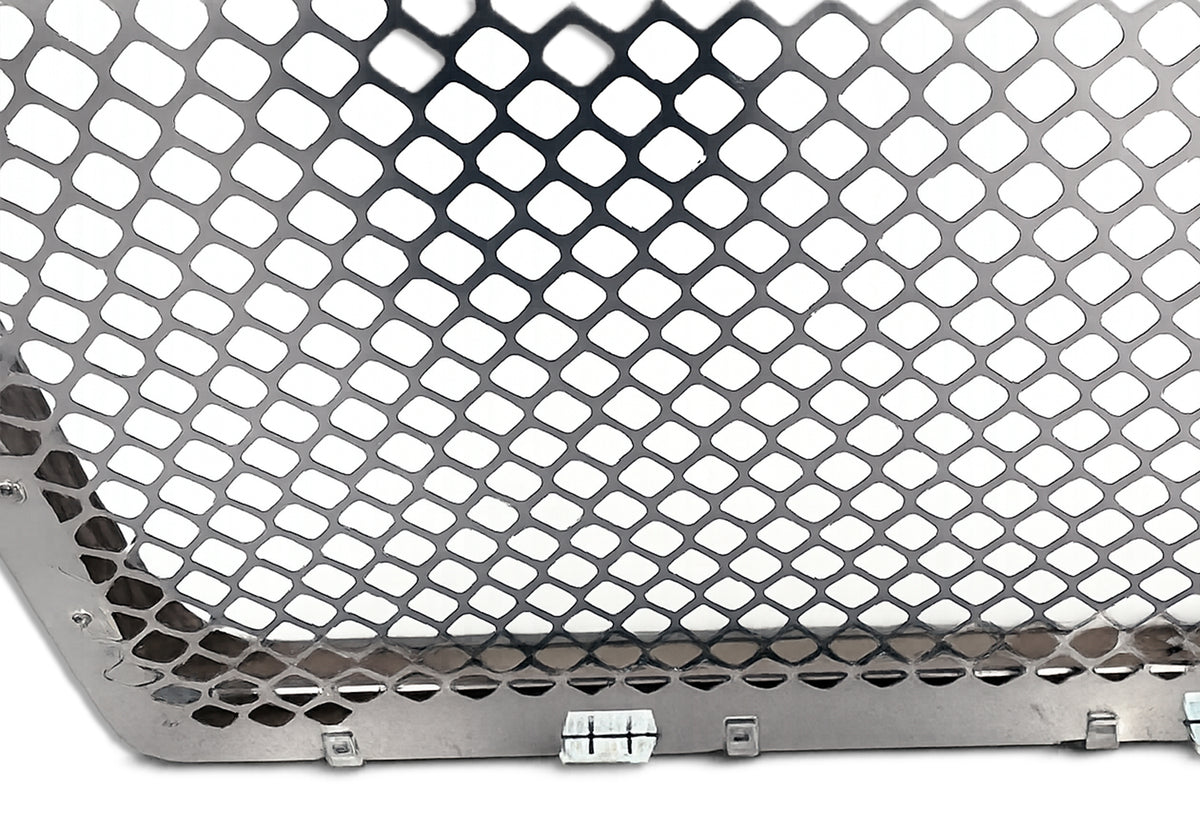 Chrome Front Grille with Stainless Steel Mesh 2021+ Compatible with Kenworth T180 T280 T380 T480