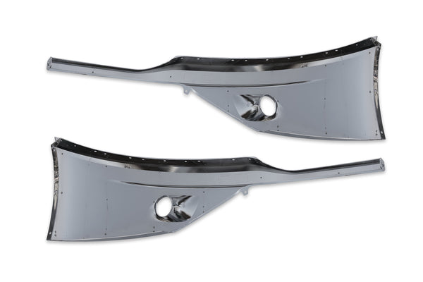 Bumper Covers With Fog Hole Chrome Set 2022+ Kenworth T680