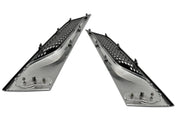 Side Hood Grilles Vent Trim Chrome Set 2022+ Kenworth T680 Next Gen