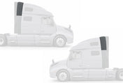 Upper Wind Cab Cabin Fairings Set 2018-2024 Volvo VNL