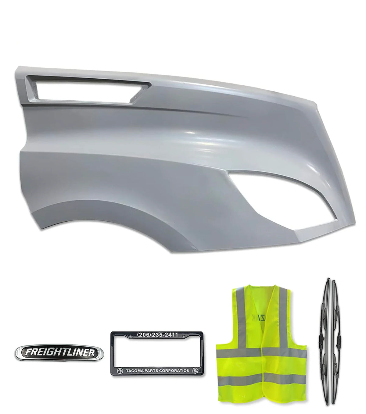 Hood Fender Fiberglass Passenger 2018+ Freightliner Cascadia 116 126